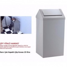 Sallanır Çatı Kapaklı Çöp Kovaları 25 Litre