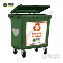 Sıfır Atık Toplama Konteynerı 770 Litre Organik Atık