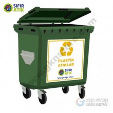 Sıfır Atık Konteynerı 770 Litre Plastik Atık