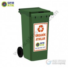 Sıfır Atık Çöp Konteynerı 240 Litre Organik Atık