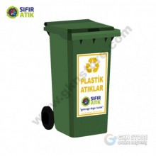 Sıfır Atık Konteynerı 240 Litre Plastik Atık