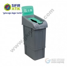Plastik Sıfır Atık Kutusu 80 Litre Cam Atık