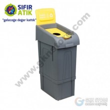 Plastik Sıfır Atık Kutusu 80 Litre Plastik Atık