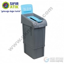 Plastik Sıfır Atık Kutusu 80 Litre Kağıt Atık
