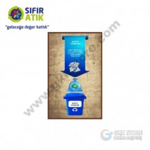Tekli Sıfır Atık Yönlendirme Panosu