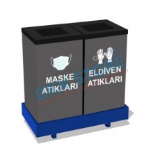 Maske Eldiven Atık Kutuları