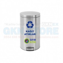 Metal Pedallı Sıfır Atık Kutusu