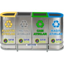 4lü Sıfır Atık Kutusu 1022A