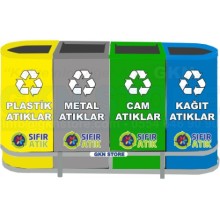 4lü Sıfır Atık Kutusu 1021A