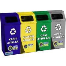 Sıfır Atık Geri Dönüşüm Kovası 1017D-4