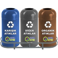 Sıfır Atık Geri Dönüşüm Kutusu Seti 1013B