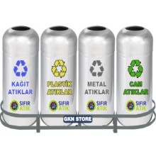 Sıfır Atık Geri Dönüşüm Kovası Seti 1014A