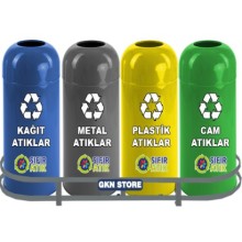 Sıfır Atık Geri Dönüşüm Kovası Seti 1013A