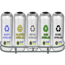 Sıfır Atık Geri Dönüşüm Kovası Seti 1014