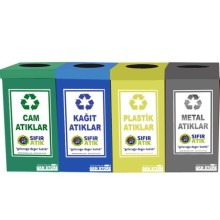 Dörtlü Atık Kutusu