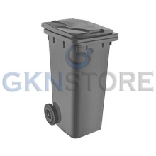 Plastik Çöp Konteyneri 240 Litre Gri