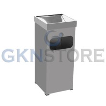 Boyalı Kare Küllüklü Çöp Kovası