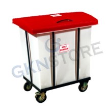 250 Litre Kapaklı Kirli Çamaşır Toplama Arabası