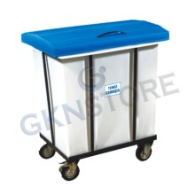 250 Litre Kapaklı Temiz Çamaşır Toplama Arabası