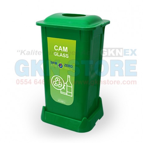 Plastik Geri Dönüşüm Çöp Kutusu Cam Atık