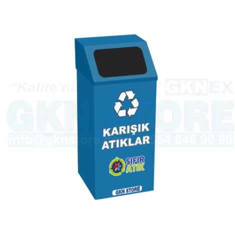 Sıfır Atık Geri Dönüşüm Çöp Kutusu 1017D