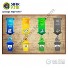Dörtlü Sıfır Atık Bilgilendirme Panosu