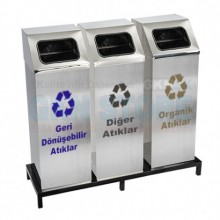 Paslanmaz Sıfır Atık Kovası