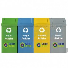 Sallanır Kapak Sıfır Atık Kutusu