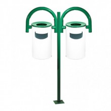 İkili Park Çöp Kovası