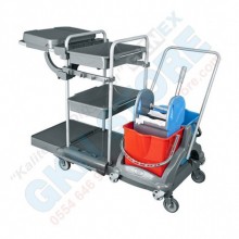 Paspas Arabalı Kat Temizlik Arabası