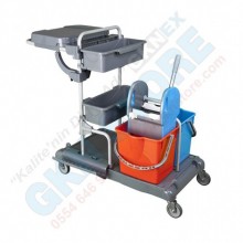 Paspas Kovalı Pratik Kat Temizlik Arabası