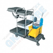 Küçük Paspas Arabalı Pratik Kat Temizlik Arabası