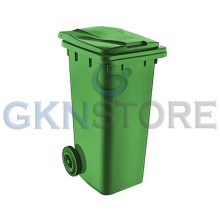 Plastik Çöp Konteyneri 120 Litre Yeşil
