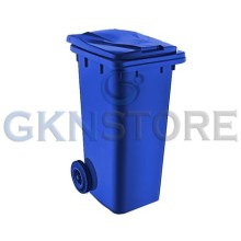 Plastik Çöp Konteyneri 120 Litre Mavi