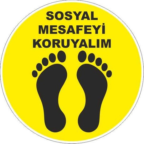 sosyal mesafe etiketi